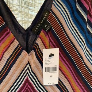 Lane Bryant size 20 multicolor sleeveless blouse